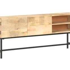 Be Basic Skänk 145x30x60 Cm Massivt Mangoträ -Chilli shop skank 145x30x60 cm massivt mangotra brun 3494896