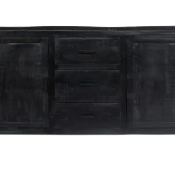 Be Basic Skänk 147x40x80 Cm Svart Massivt Mangoträ -Chilli shop skank 147x40x80 cm svart massivt mangotra svart 3222084