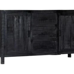 Be Basic Skänk 147x40x80 Cm Svart Massivt Mangoträ -Chilli shop skank 147x40x80 cm svart massivt mangotra svart 3233899
