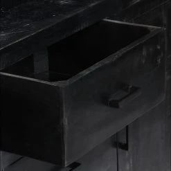 Be Basic Skänk 147x40x80 Cm Svart Massivt Mangoträ -Chilli shop skank 147x40x80 cm svart massivt mangotra svart 3233904