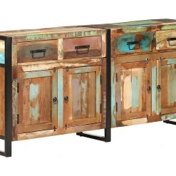 Be Basic Skänk 172x35x80 Cm Massivt återvunnet Trä