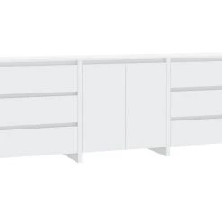 Skänk 3 Delar Sonoma-ek Konstruerat Trä