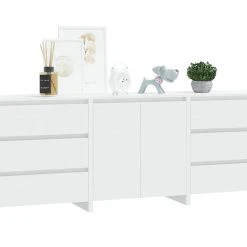 Skänk 3 Delar Sonoma-ek Konstruerat Trä -Chilli shop skank 3 delar vit konstruerat tra vit 4469005