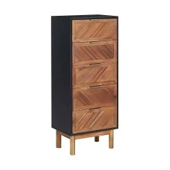 Be Basic Skänk 45x32x115 Cm Massivt Akaciaträ Och MDF