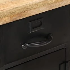 Be Basic Skänk 60x30x76 Cm Grovt Mangoträ -Chilli shop skank 60x30x76 cm grovt mangotra svart 3747689