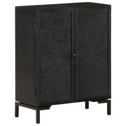 Be Basic Skänk 60x30x76 Cm Massivt Mangoträ -Chilli shop skank 60x30x76 cm massivt mangotra svart 4196709