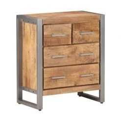 Be Basic Skänk 60x35x70 Cm Grovt Mangoträ