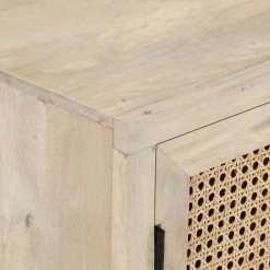 Be Basic Skänk 60x35x70 Cm Massivt Mangoträ Och Naturlig Rotting -Chilli shop skank 60x35x70 cm massivt mangotra och naturlig rotting brun 3496670