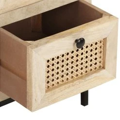 Be Basic Skänk 60x35x70 Cm Massivt Mangoträ Och Naturlig Rotting -Chilli shop skank 60x35x70 cm massivt mangotra och naturlig rotting brun 3496671