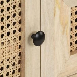 Be Basic Skänk 60x35x70 Cm Massivt Mangoträ Och Naturlig Rotting -Chilli shop skank 60x35x70 cm massivt mangotra och naturlig rotting brun 3496672