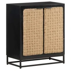 Be Basic Skänk 60x35x70 Cm Massivt Mangoträ -Chilli shop skank 60x35x70 cm massivt mangotra svart 3057991