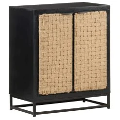 Be Basic Skänk 60x35x70 Cm Massivt Mangoträ -Chilli shop skank 60x35x70 cm massivt mangotra svart 3057992