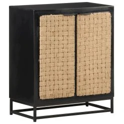 Be Basic Skänk 60x35x70 Cm Massivt Mangoträ -Chilli shop skank 60x35x70 cm massivt mangotra svart 3057993