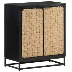 Be Basic Skänk 60x35x70 Cm Massivt Mangoträ -Chilli shop skank 60x35x70 cm massivt mangotra svart 3057994