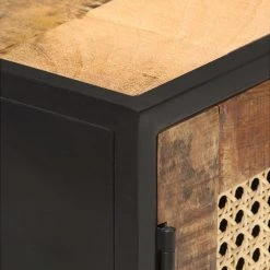 Be Basic Skänk 60x35x75 Cm Grovt Mangoträ Och Naturlig Rotting -Chilli shop skank 60x35x75 cm grovt mangotra och naturlig rotting brun 3057189