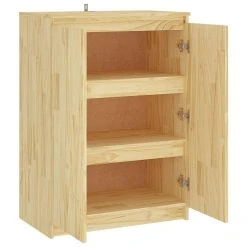 Be Basic Skänk Svart 60x36x84 Cm Massivt Furuträ -Chilli shop skank 60x36x84 cm massivt furutra brun 4199621