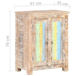 Be Basic Skänk 61x35x76 Cm Grovt Akaciaträ -Chilli shop skank 61x35x76 cm grovt akaciatra flerfargad 4195522