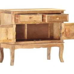 Be Basic Skänk Grå 80x35x70 Cm Massivt Mangoträ -Chilli shop skank 80x35x70 cm massivt mangotra brun 4930761