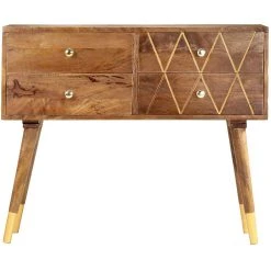 Be Basic Skänk 85x40x70 Cm Massivt Mangoträ -Chilli shop skank 85x40x70 cm massivt mangotra brun 3736438