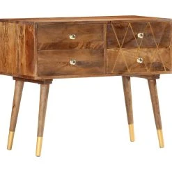 Be Basic Skänk 85x40x70 Cm Massivt Mangoträ -Chilli shop skank 85x40x70 cm massivt mangotra brun 3745441