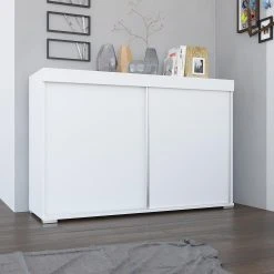 Skänk Abaigar 140x94 Cm Med 2 Dörrar + 4 Hyllor