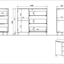 Skänk Alpere 40x109 Cm -Chilli shop skank alpere 40x109 cm grafitnatur 4197863