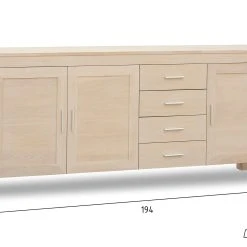 In Living Skänk Anjou 194 Cm -Chilli shop skank anjou 194 cm ekvit 2298085