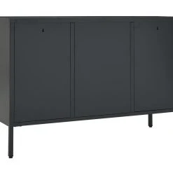 Be Basic Skänk Svart 105x35x70 Cm Stål Och Härdat Glas -Chilli shop skank antracit 105x35x70 cm stal och hardat glas gra 4198789