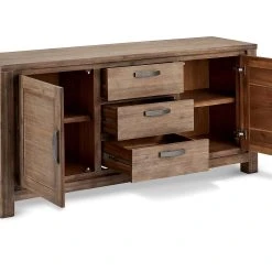 Heath & Moor Skänk Arktis 180 Cm 3 Dörrar -Chilli shop skank arktis 180 cm 3 dorrar akaciabrun 2055343