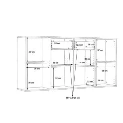 Skänk Barnitz 34x162 Cm -Chilli shop skank barnitz 34x162 cm gra 2287700