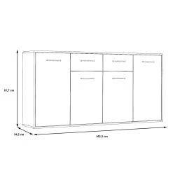 Skänk Barnitz 34x162 Cm -Chilli shop skank barnitz 34x162 cm gra 2287701