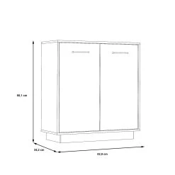 Skänk Barnitz 34x83 Cm -Chilli shop skank barnitz 34x83 cm brunvit 3744011