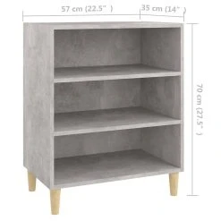 Be Basic Skänk Betonggrå 57x35x70 Cm Spånskiva -Chilli shop skank betonggra 57x35x70 cm spanskiva gra 3606556