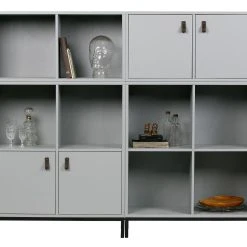 VTwonen Skänk Braelyn 81x41 Cm 2 Dörrar -Chilli shop skank braelyn 81x41 cm 2 dorrar gra tall 3752954