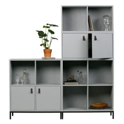 VTwonen Skänk Braelyn 81x41 Cm 2 Dörrar -Chilli shop skank braelyn 81x41 cm 2 dorrar gra tall 3752955