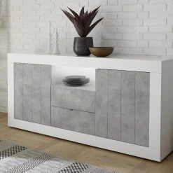 In Living Skänk Calpino 184 Cm -Chilli shop skank calpino 184 cm vitgra 2296977