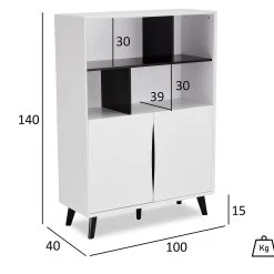 Skänk Crail 100 Cm -Chilli shop skank crail 100 cm vit 3493552