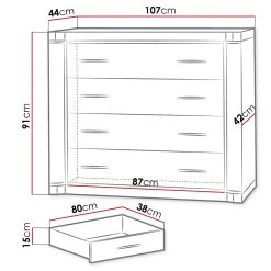 Skänk Dallas 1007x43,5x91 Cm -Chilli shop skank dallas 1007x435x91 cm beigegra 3753910