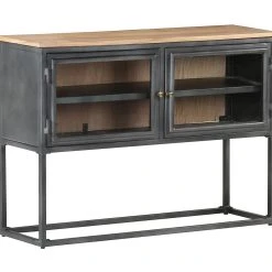 Be Basic Skänk Grå 100x30x70 Cm Massivt Akaciaträ -Chilli shop skank gra 100x30x70 cm massivt akaciatra gra 3496231