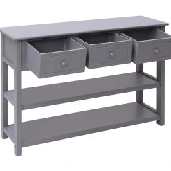 Be Basic Skänk Grå 115x30x76 Cm Trä -Chilli shop skank gra 115x30x76 cm tra gra 3223352