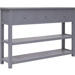 Be Basic Skänk Grå 115x30x76 Cm Trä -Chilli shop skank gra 115x30x76 cm tra gra 3223353