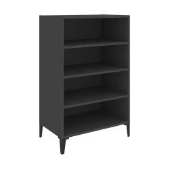 Be Basic Skänk Grå 57x35x90 Cm Spånskiva