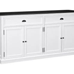 Coast Living Skänk Hampton 170 Cm 4 Dörrar 2 Lådor -Chilli shop skank hampton 170 cm 4 dorrar 2 lador vitsvart 1847599