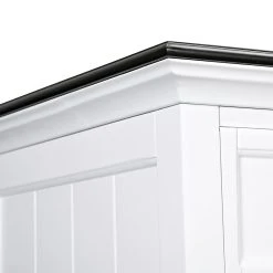 Coast Living Skänk Hampton 170 Cm 4 Dörrar 2 Lådor -Chilli shop skank hampton 170 cm 4 dorrar 2 lador vitsvart 1848465