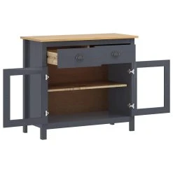 Be Basic Skänk Hill Range Grå 90x40x80 Cm Massiv Furu -Chilli shop skank hill range gra 90x40x80 cm massiv furu gra 2148256