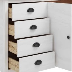 Be Basic Skänk Hill Range Vit 130x40x80 Cm Massiv Furu -Chilli shop skank hill range vit 130x40x80 cm massiv furu vit 3746658