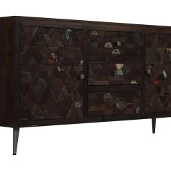 Be Basic Skänk I Massivt återvunnet Trä 160x40x80 Cm -Chilli shop skank i massivt atervunnet tra 160x40x80 cm brun 4200877