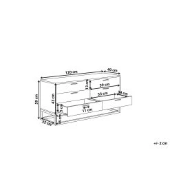 Skänk Khandera 120x40 Cm -Chilli shop skank khandera 120x40 cm morkbrunsvart 4196280