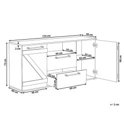 Skänk Lassiter 152x72 Cm -Chilli shop skank lassiter 152x72 cm natursvart 2687352
