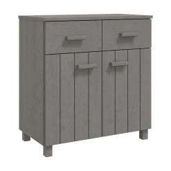 Skänk Honungsbrun 79x40x80 Cm Massiv Furu